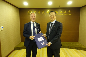 接待法國在台協會商務處(Business France Taiwan)高德廉處長(Mr. François Cotier)