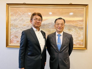 朱曦秘書長拜訪台北市日本工商會塗師田克哉總幹事