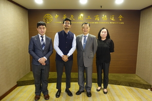 接待印度台北協會副會長Mr. Dhananjay Singh Yadav等2人
